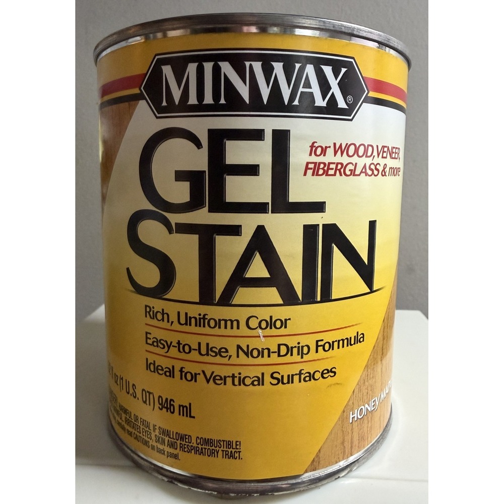 Minwax Gel Stain Honey Maple Color 1 Quart, 32 Fl Oz - NEW - DISCONTINUED